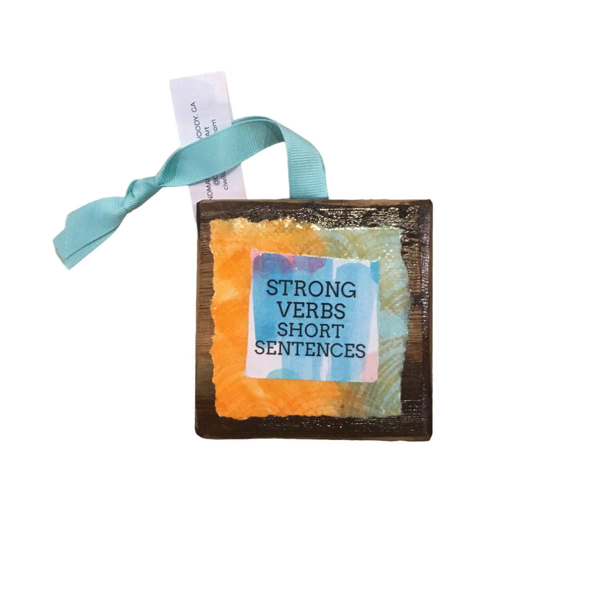 Strong Verbs Short Sentences Square Ornament Wild Oats & Billy Goats