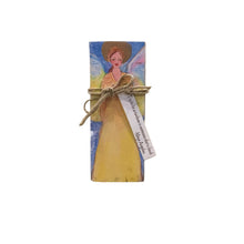 Small Wood Block Angel " Try to be a rainbow.."