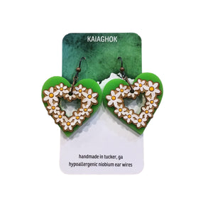 Daisy Heart Earrings