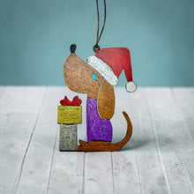 Dog Santa Ornament