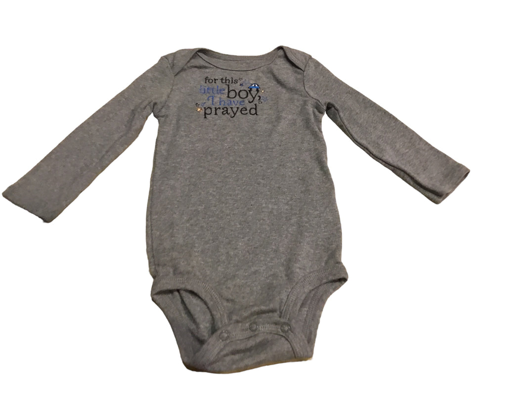 18M - for this little boy i have prayed onesie