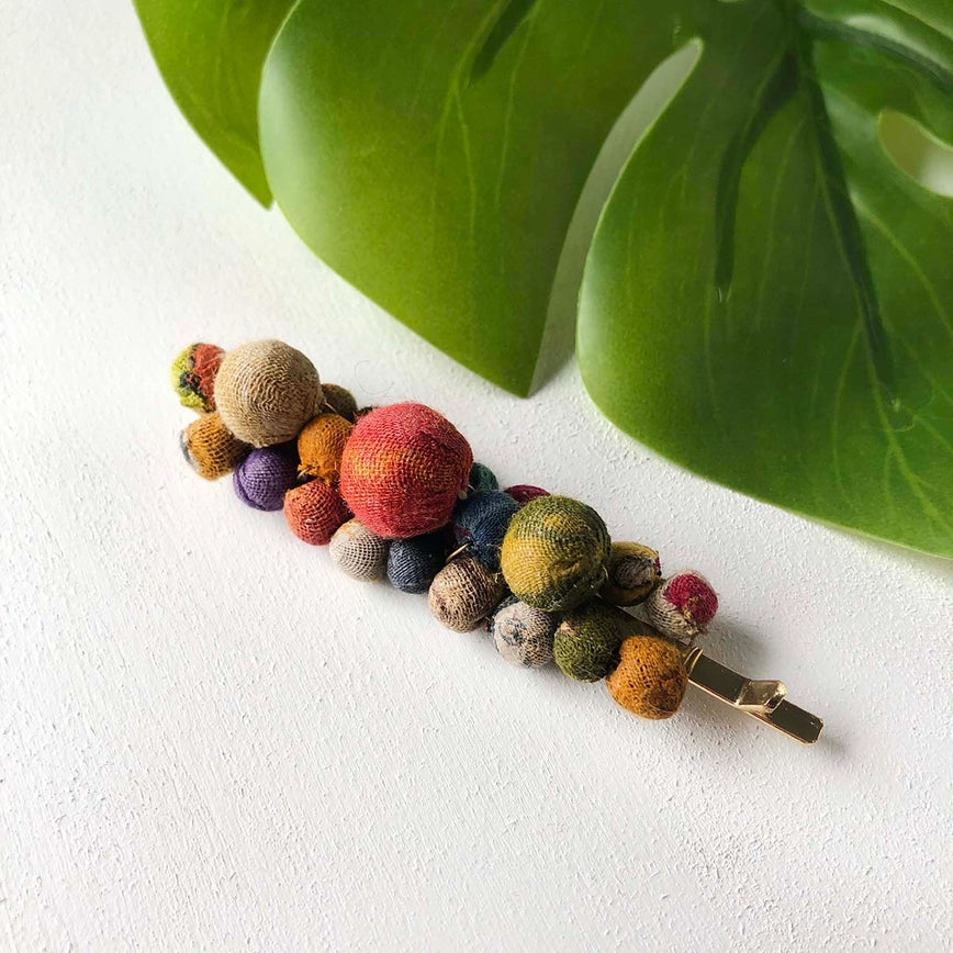 Kantha Cluster Hair Pins