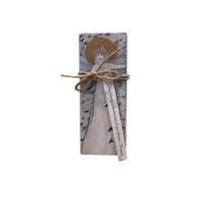 Small Wood Block Angel " Go confidently.."