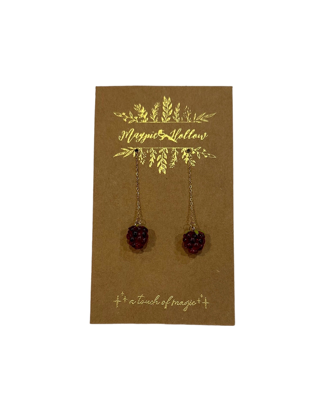 Blackberry Threader Earrings