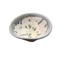 Georgia Clay Bowl--White and Grey Splatter