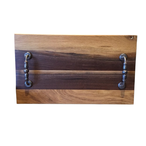 White Oak & Black Walnut Charcuterie Board ( square edge)