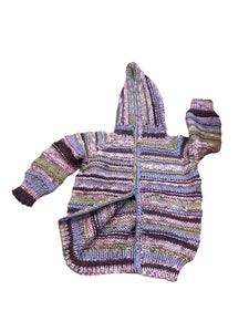 6-12M - "Lilac Ridge" Knit Sweater