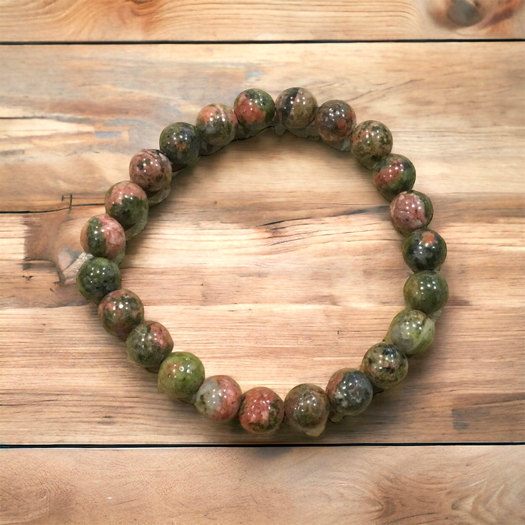 Unakite Jasper LG Bracelet