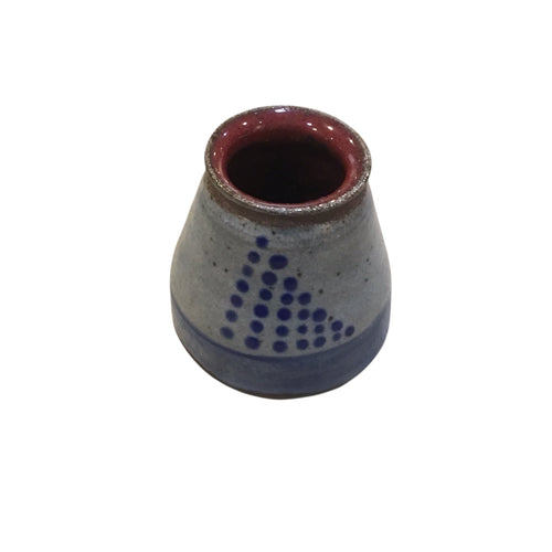 Small Vase With Blue Dots