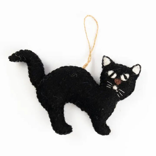 Ornament Felt Black Cat