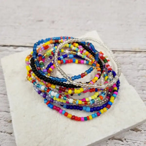 Boho Layered Colorful Miyuke Bead Beach Bracelet