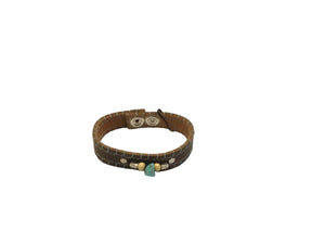 Stone bracelet (dark brown)