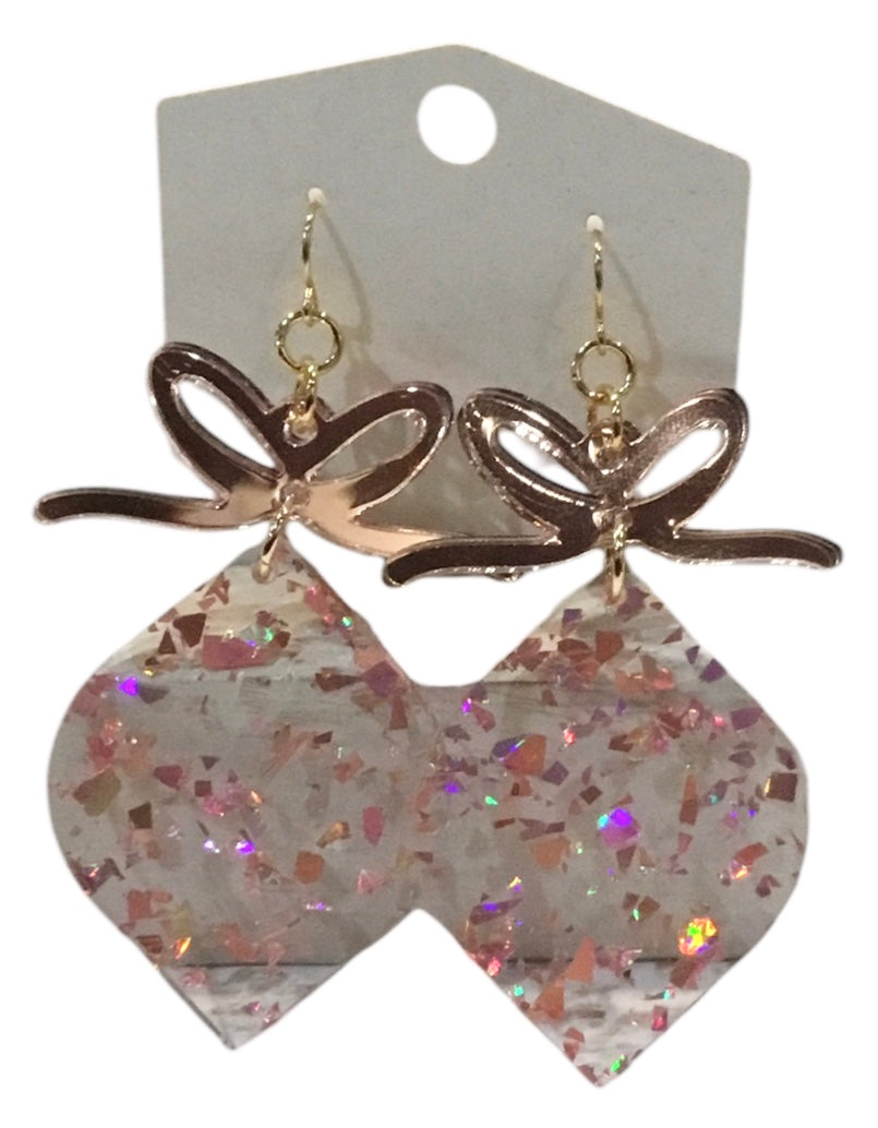 Rose Gold Star Ornament Earrings