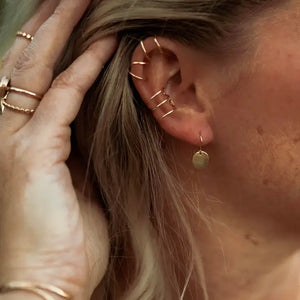 Double Bar Ear Cuff -Silver