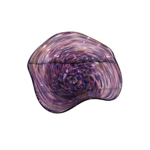 Purple Wavy Bowl with Foot
