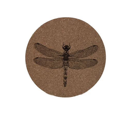 Dragonfly Cork Coaster