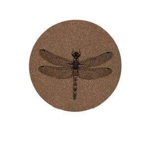 Dragonfly Cork Coaster