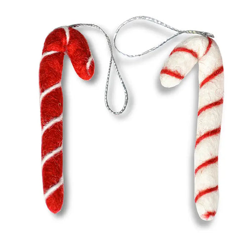 Candy-Cane Christmas Hanging Ornaments