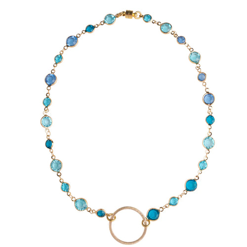 Crystal Nataly Necklace - Lagoon