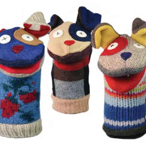 Dog Puppet | Reclaimed Wool