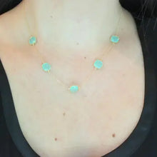 Aqua Blue Mint Necklace
