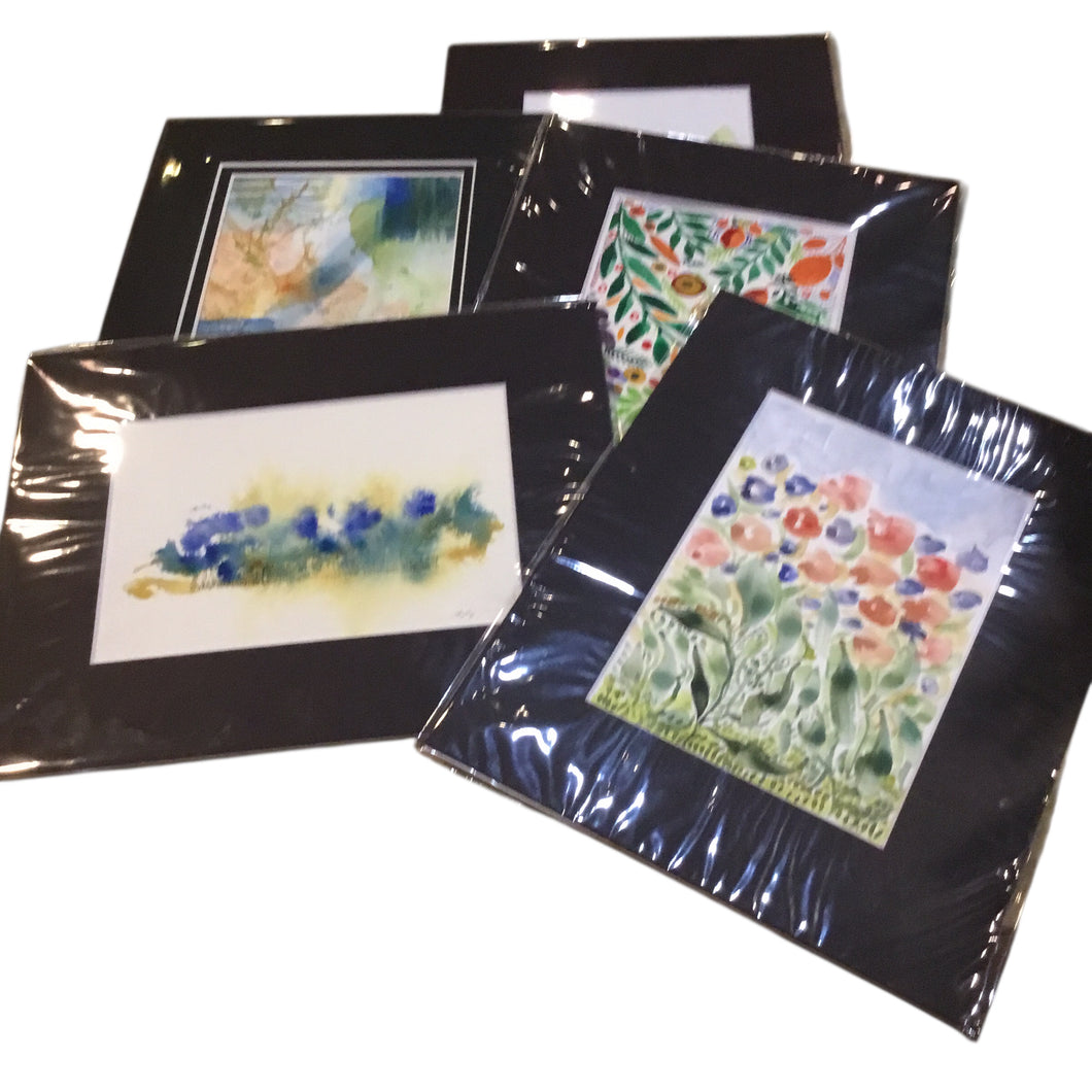 Original Watercolor Paintings - Matted