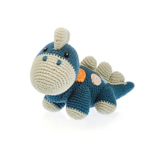 Stegosaurus Plush Dino - Petrol Blue