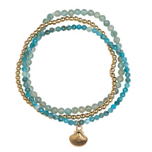 Double Circle Chain Bracelet with Heart