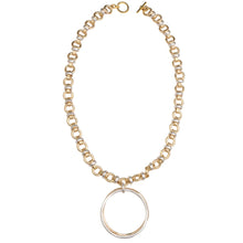 Double Circle Necklace - Gold & Silver