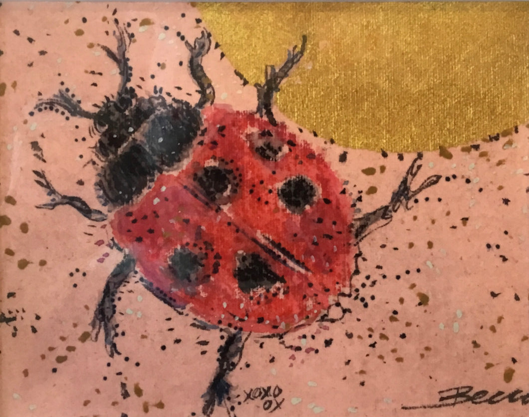Gold moon lady bug