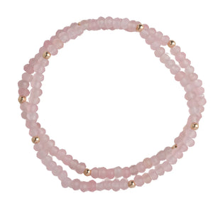 Bitsy Bracelet - pink and gold