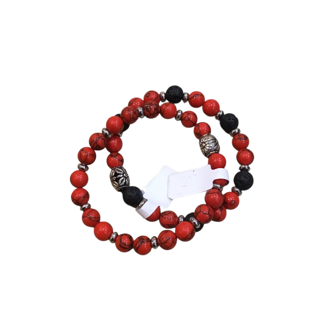 Bead Bracelet - Red