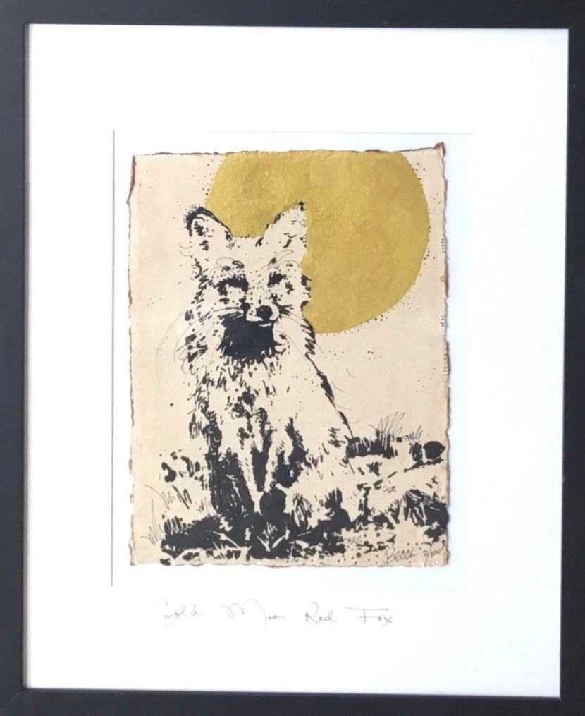 Gold Moon Red Fox
