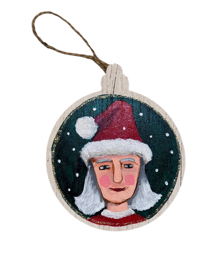 Mrs Santa Ornament