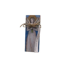 Small Wood Block Angel " Friends are the flowers.."