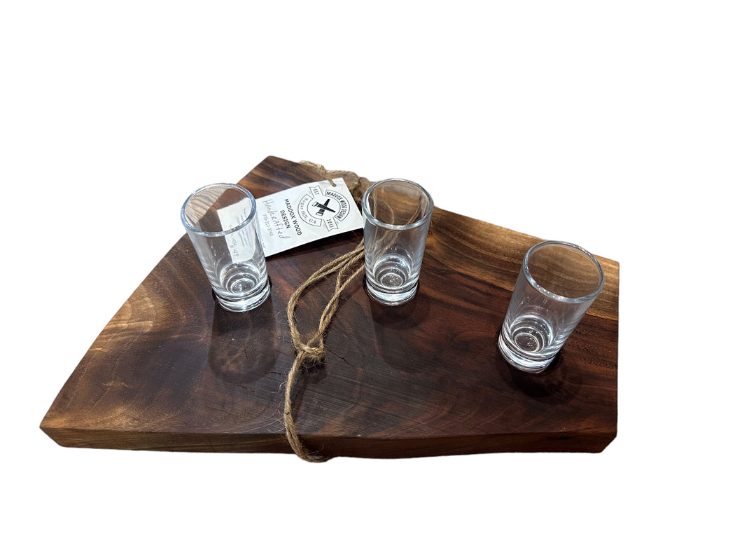 Black Walnut Three-Shot Flight