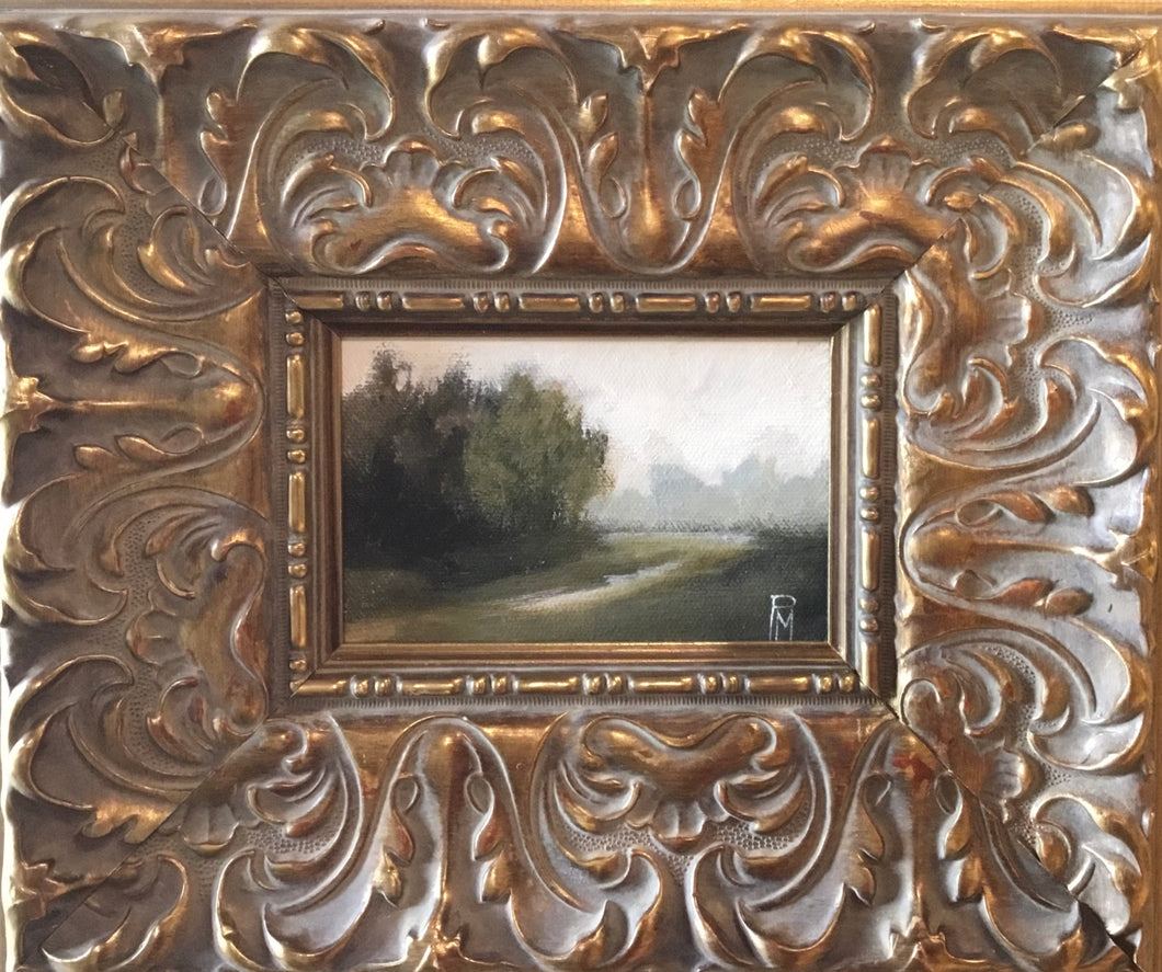 Landscape & French style gold frame