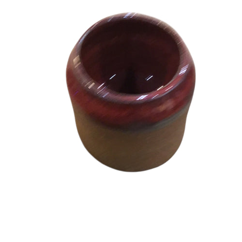 Black & Rust Wide Mouth Vase