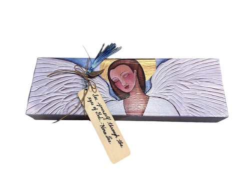 Canvas Angel with Bookmark 