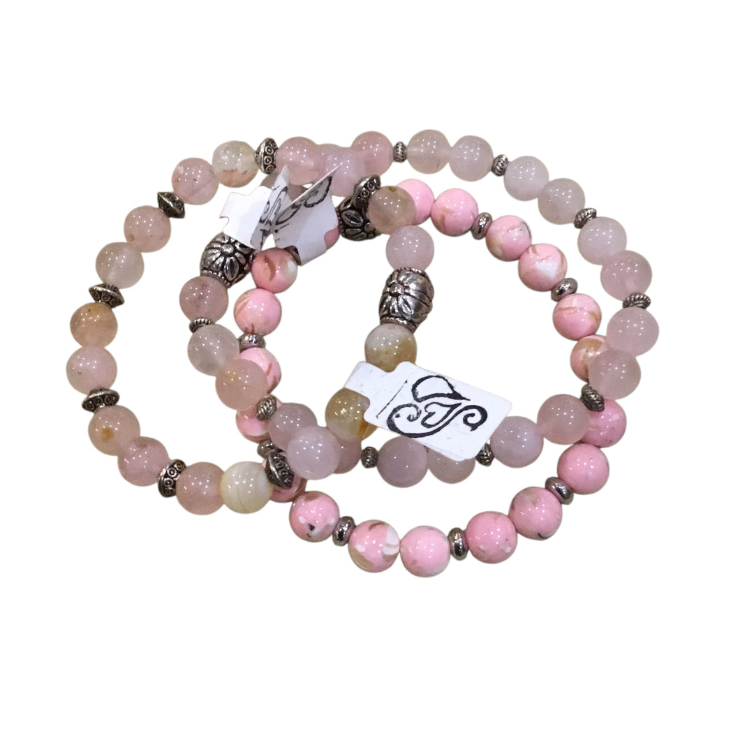 Bead Bracelet - Pink