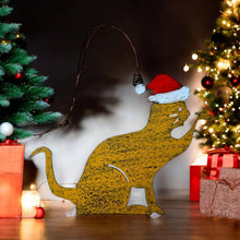 CAT ornament SANTA