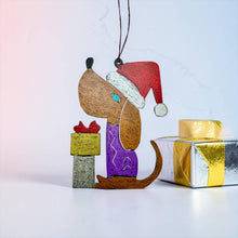 Dog Santa Ornament
