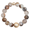 Agate Brushed Gold Bracelet