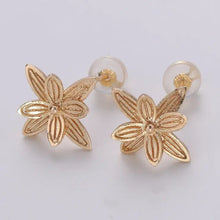 Dainty Gold Filled Blooming Flower Studs