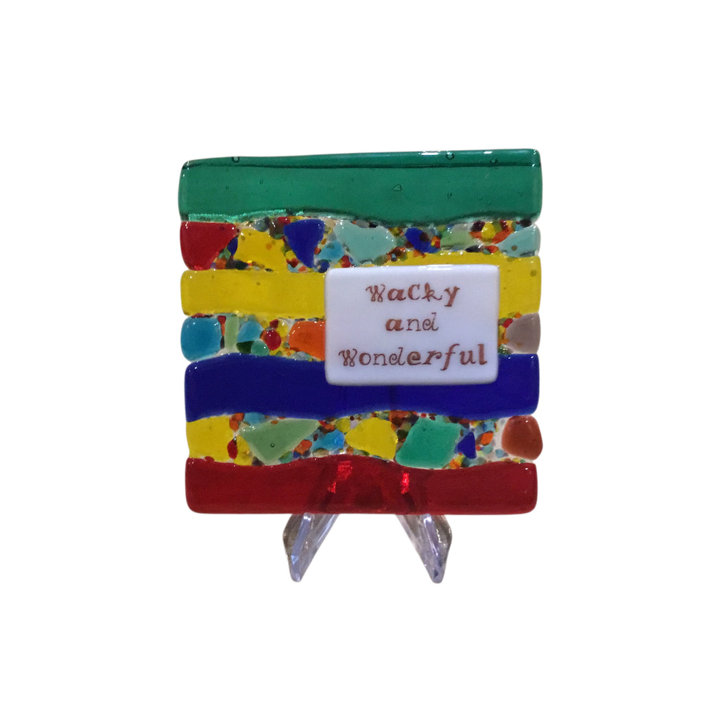 Wacky & Wonderful - Suncatcher with stand