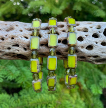 Rectangle Glass Elastic Bracelet