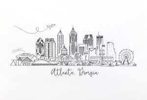 Atlanta empire state art print