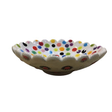 Scalloped Polka Dot Bowl