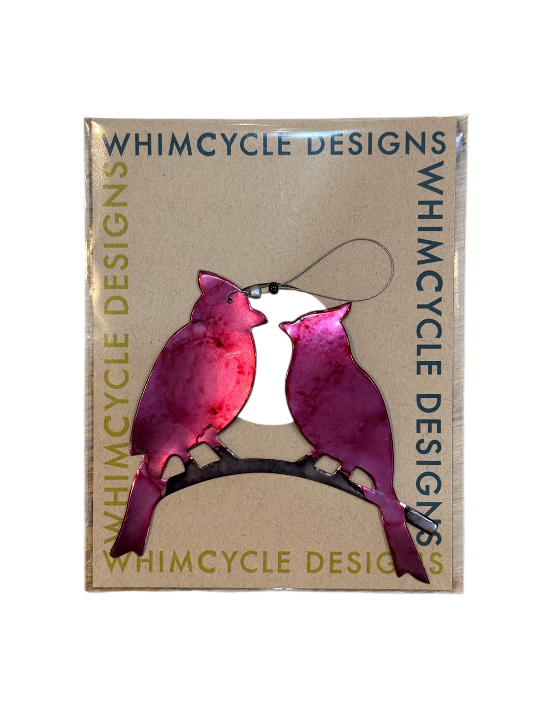 Whimcycle Designs Ornaments - Kissing Cardinals