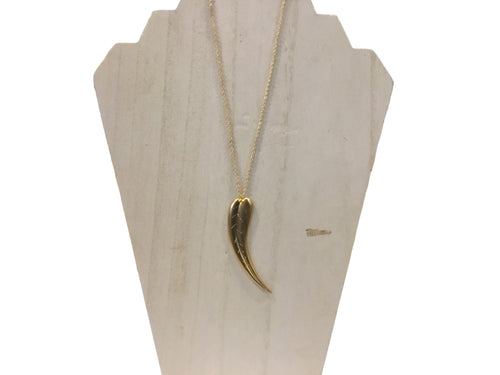 Brass Leaf Midi Pendant